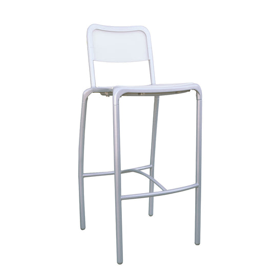 Asti Barstool - Matte Silver