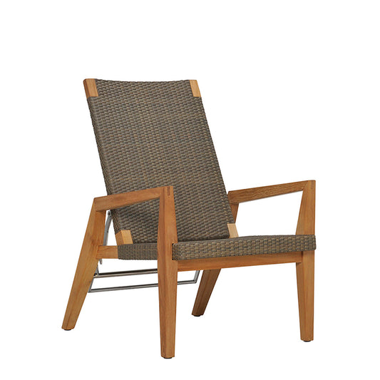 Quinta Teak / Woven Reclining Lounge Chair