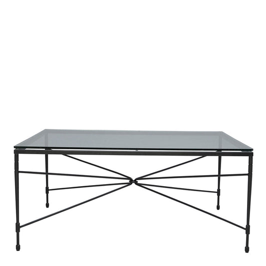 Amalfi Star Glass Top Cocktail Table Square 107