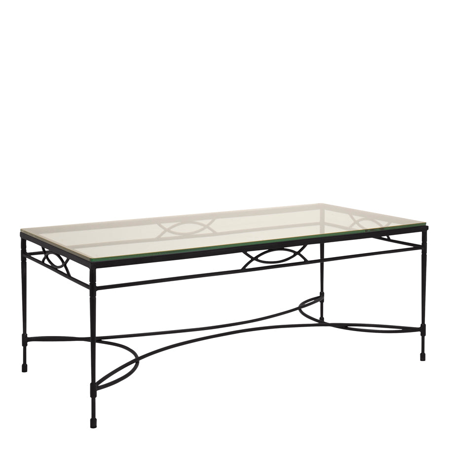 Amalfi Glass Top Cocktail Table Rectangle 122