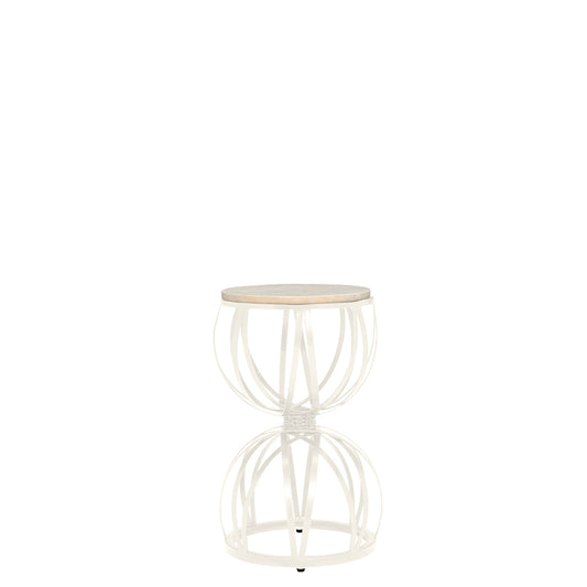 Amalfi Stone Top Hourglass Side Table 33
