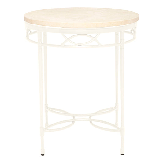 Amalfi Stone Top Side Table Round 51