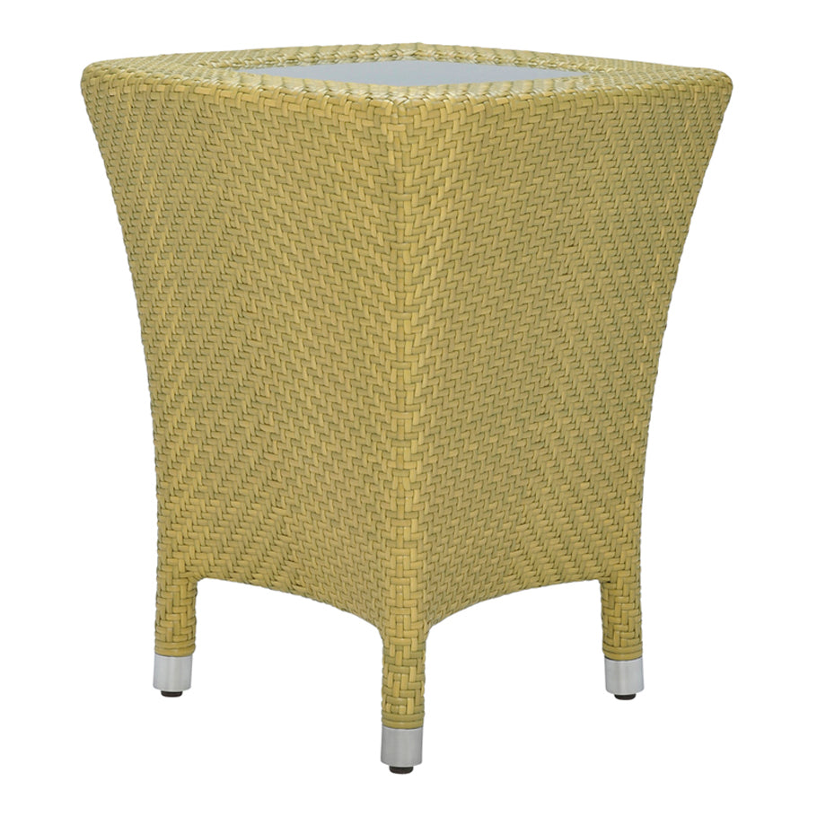 Amari Glass Top Side Table Square 45