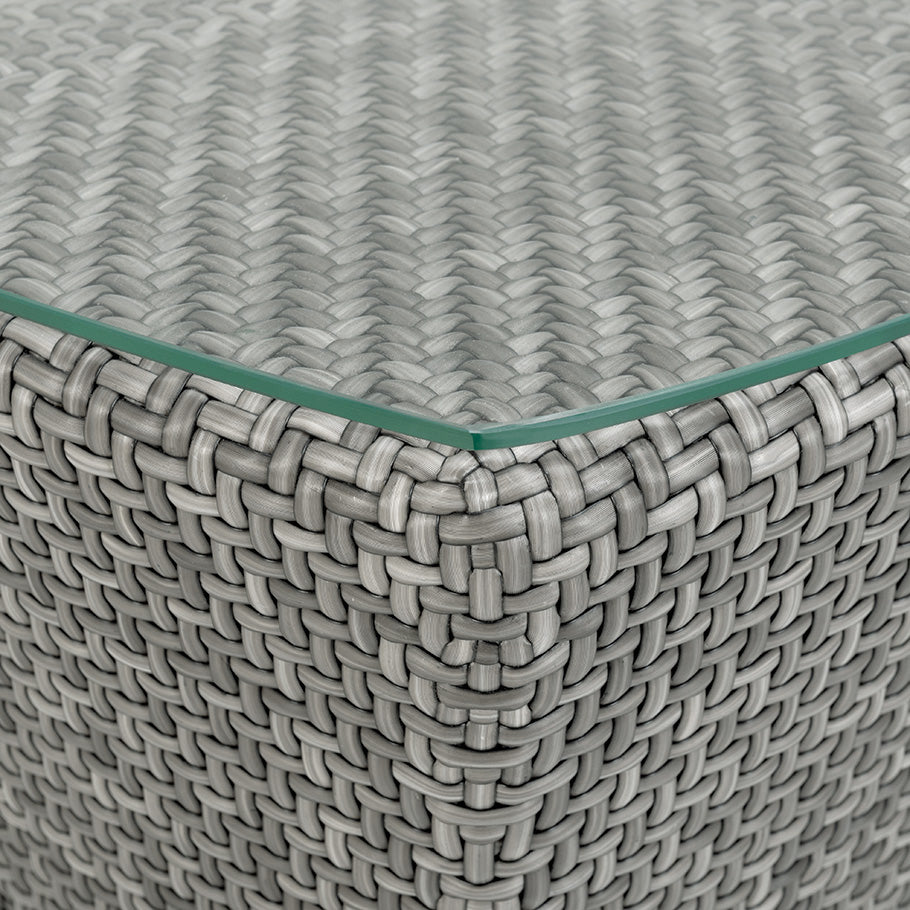 Amari Fully Woven Side Table Square 45