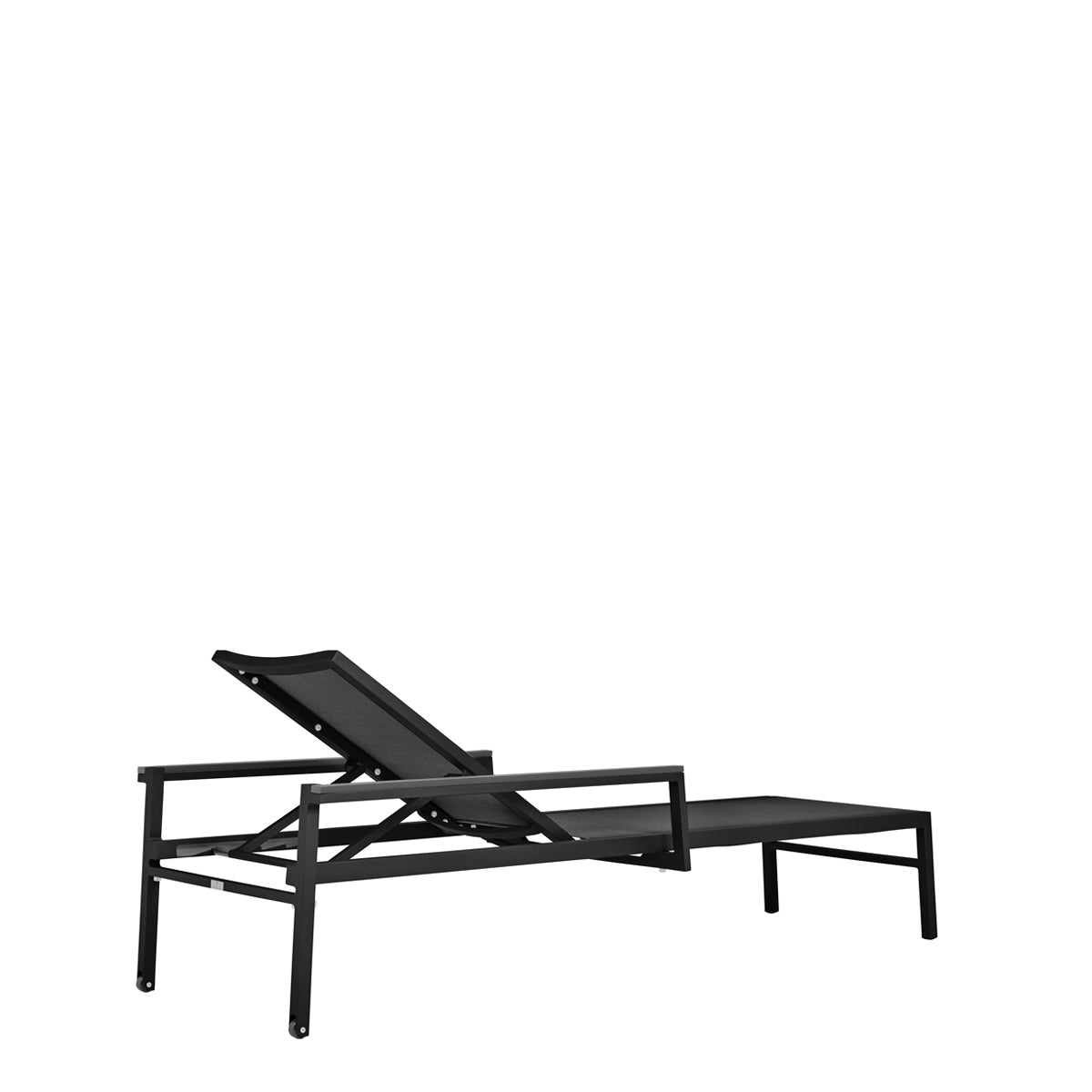 Duo Stackable Mesh Chaise Lounge With Arms