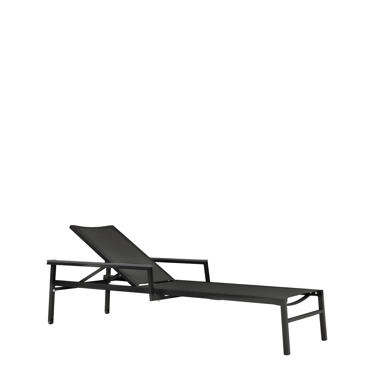Duo Stackable Mesh Chaise Lounge With Arms