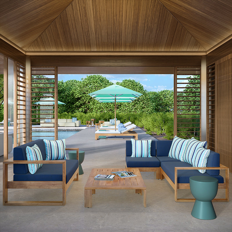 Janus Teak Umbrella Square 250