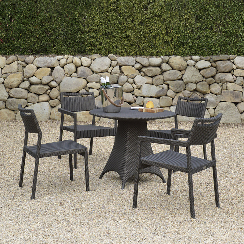Amari Fully Woven Dining Table Round 90