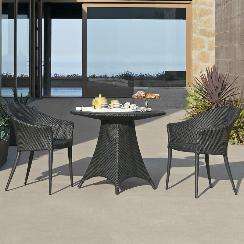 Amari Fully Woven Dining Table Round 90