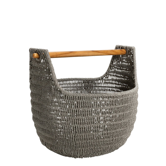 Cebu Wood Handled Basket
