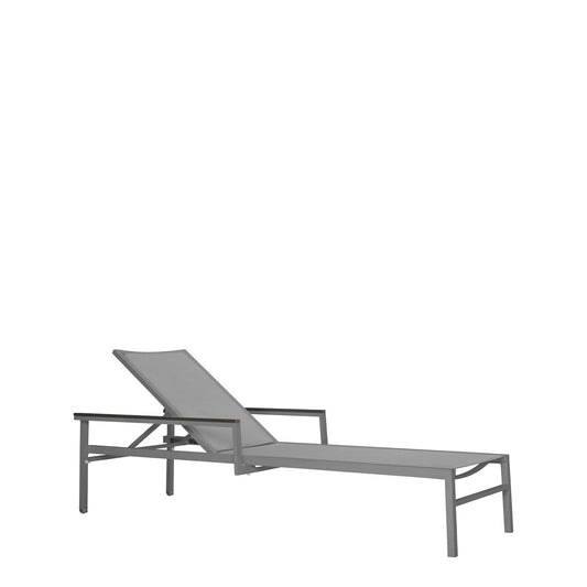 Duo Mesh Chaise Lounge w/Arms Stackable