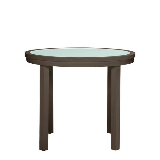 Koko II Glass Top Dining Table Round 90