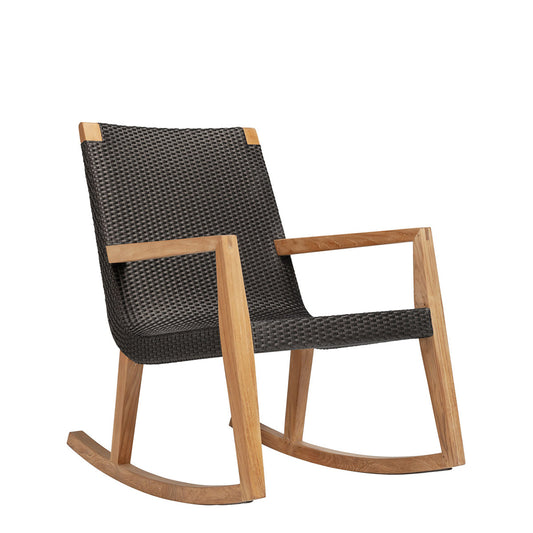 Quinta Teak / Woven Rocking Chair