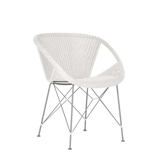 Suki Rattan Armchair - Silver/Sycamore