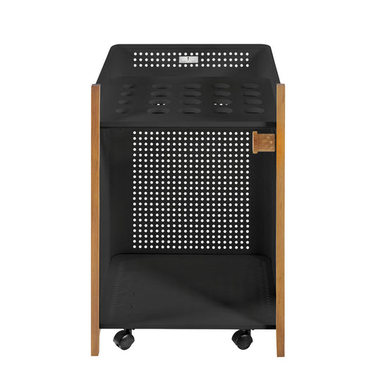 Tangent Cue Rack - Iroko/Textured Black