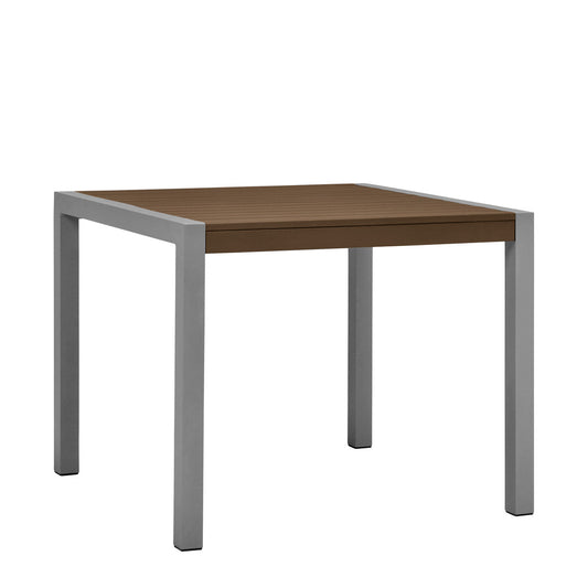 Tate Dining Table Square 89 - Silver/Cognac
