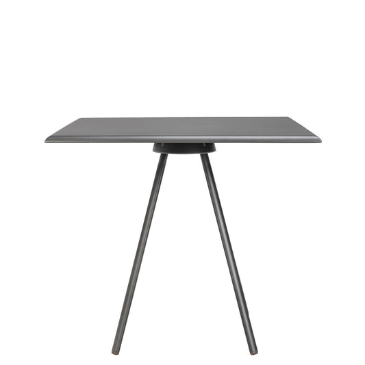 Zebra Dining Table Square - Metallic Grey