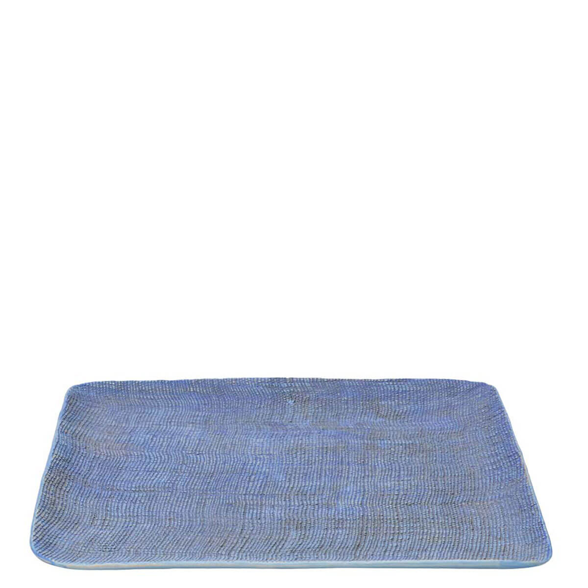 Timor Platter Square - Indigo