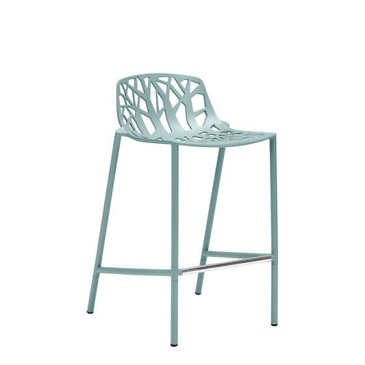 Forest Low Back Counter Stool - Light Blue