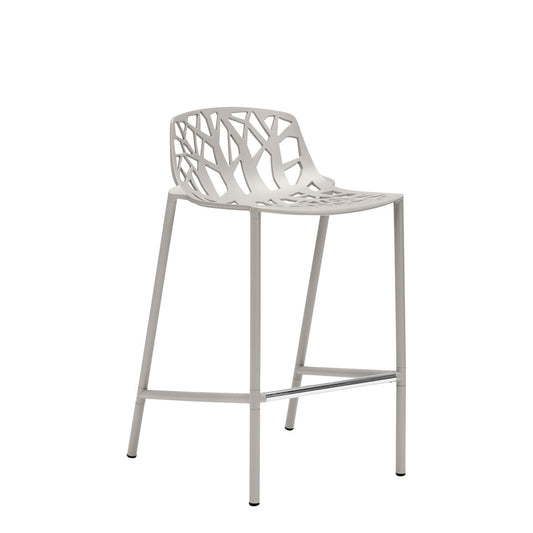 Forest Low Back Counter Stool - Powder Grey