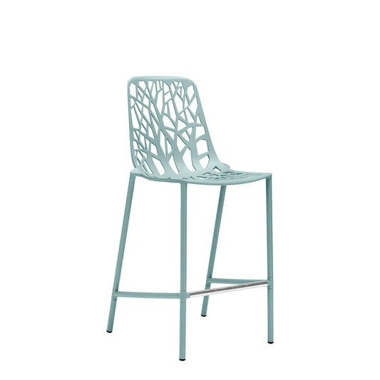 Forest High Back Counter Stool - Light Blue