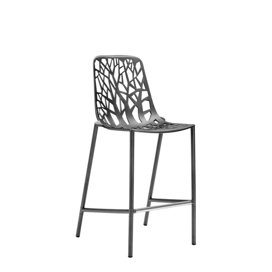 Forest High Back Counter Stool - MetallicGrey