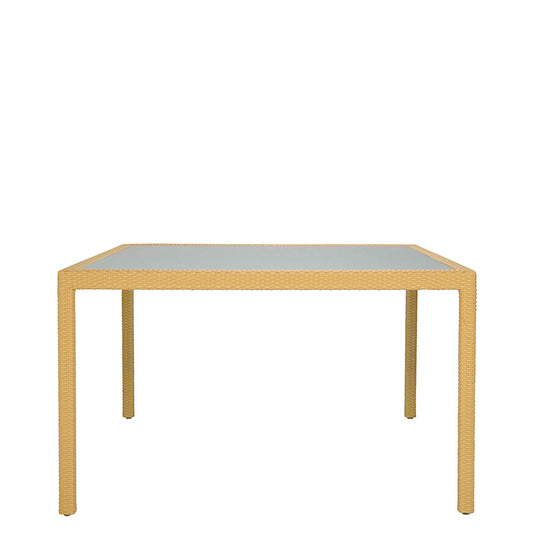 JANUSFIBER GLASS TOP DINING TABLE SQUARE 154