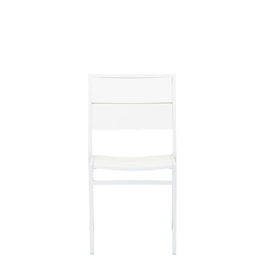 Koko Wide Slat Side Chair - White