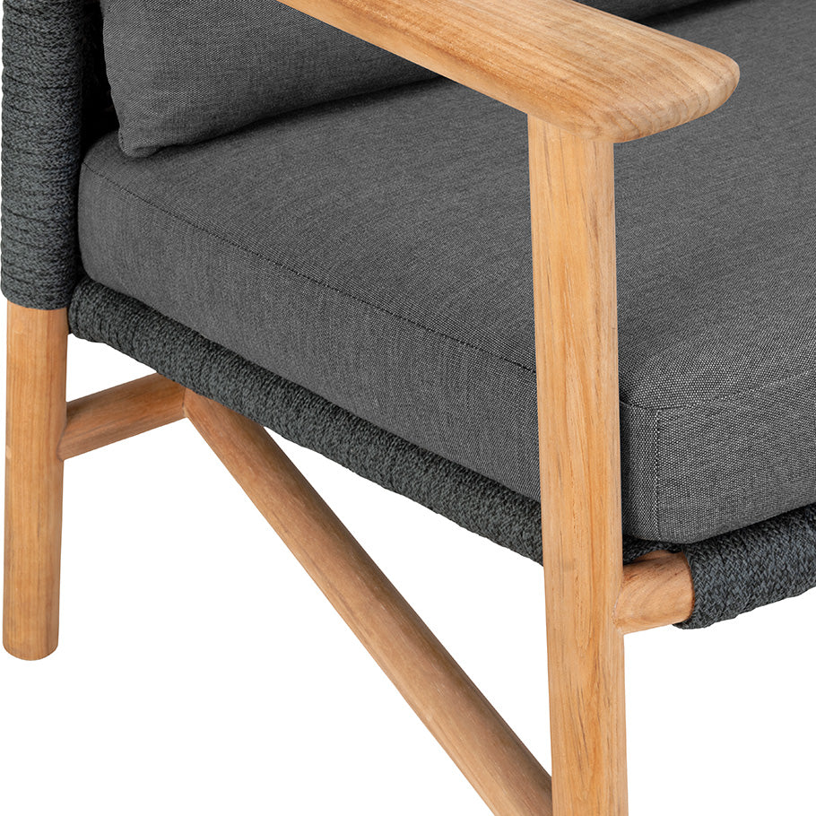 Anatra Teak High Back Lounge Chair
