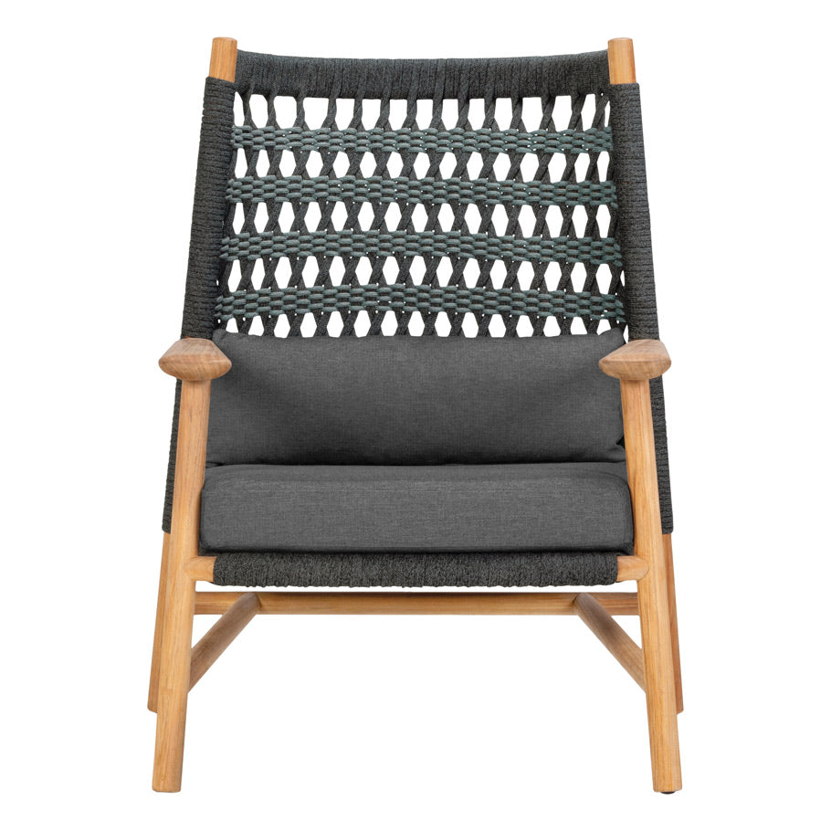 Anatra Teak High Back Lounge Chair