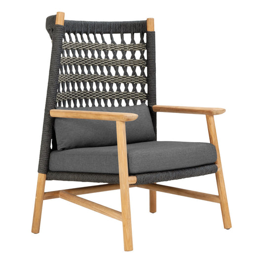 Anatra Teak High Back Lounge Chair
