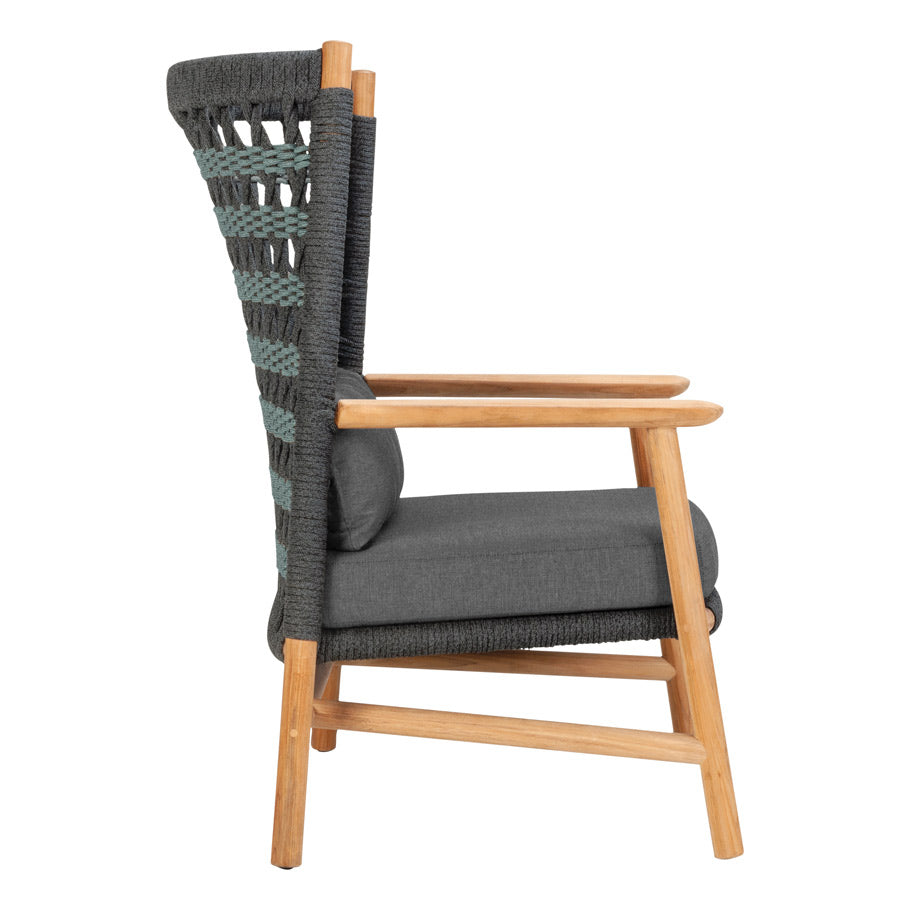 Anatra Teak High Back Lounge Chair