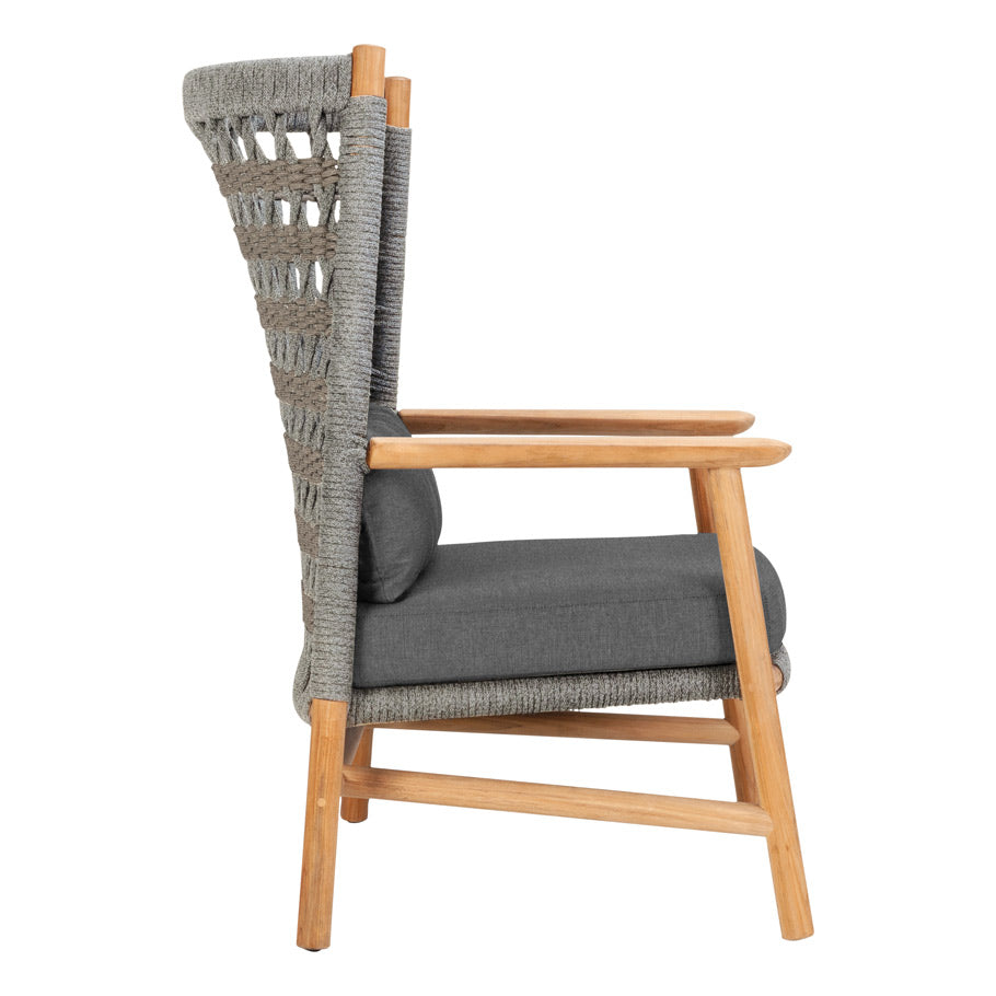 Anatra Teak High Back Lounge Chair