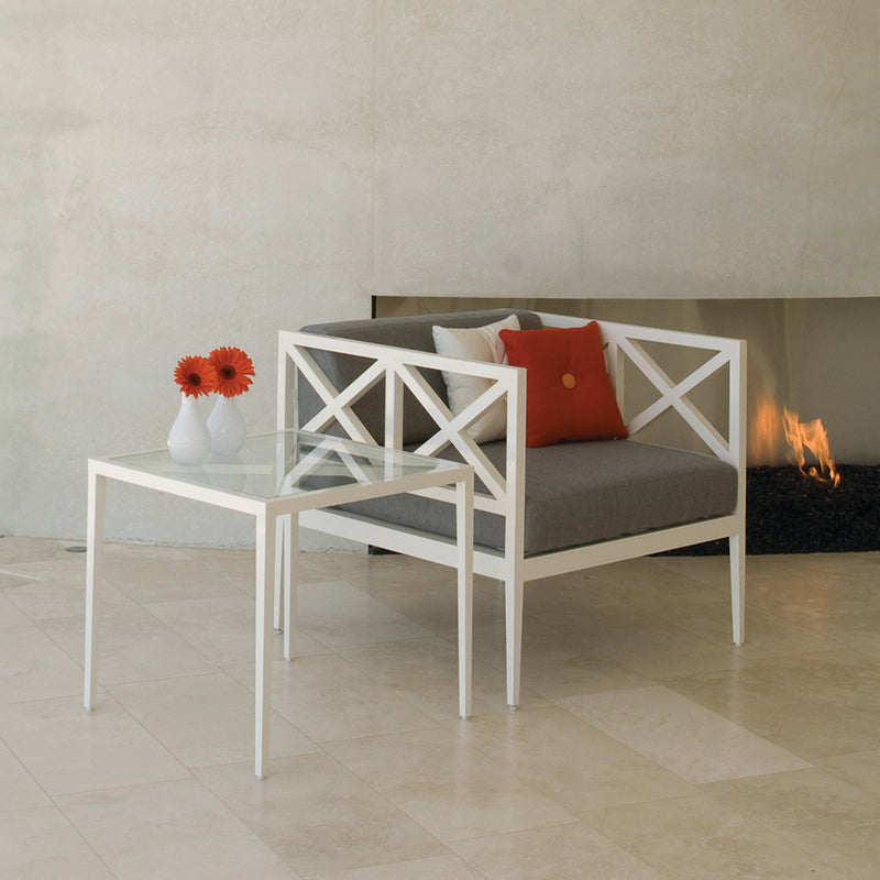 Azimuth Cross Side Table Square 61
