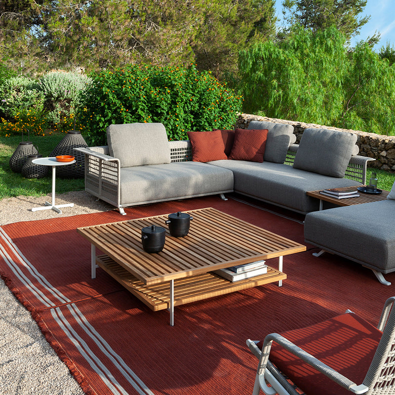 Solaria 2-Seater Sofa 1 Armrest Left With Woven Structure