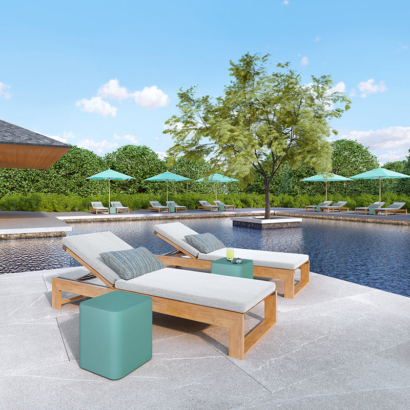 Janus Teak Umbrella Square 250