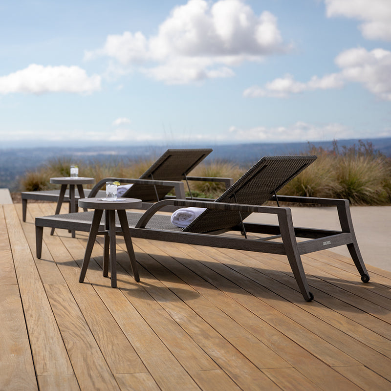 Rock Garden Chaise Lounge With Arms