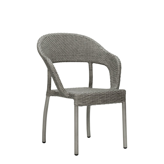 Akuu Armchair - Chassis Silver/Smoke