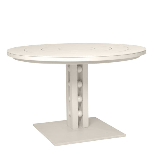 Artemis Dining Table Round 121 - Moire Neutral