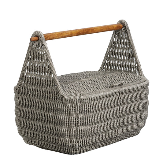 Cebu Wood Handled Garden Basket