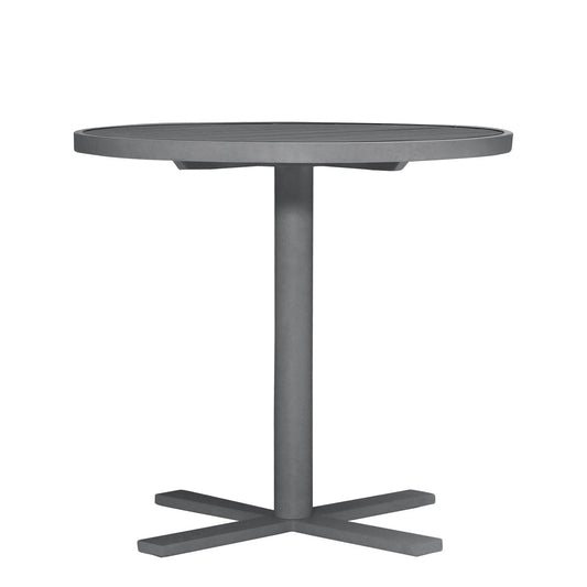 Duo Caf̩ Table Round 78 - Graphite
