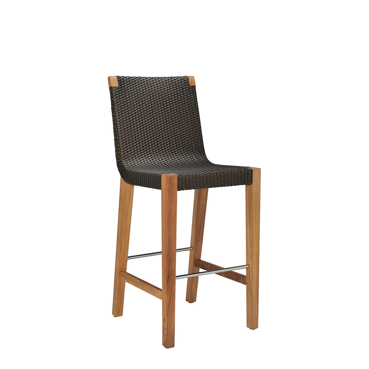 Quinta Teak / Woven Barstool – JANUS et Cie