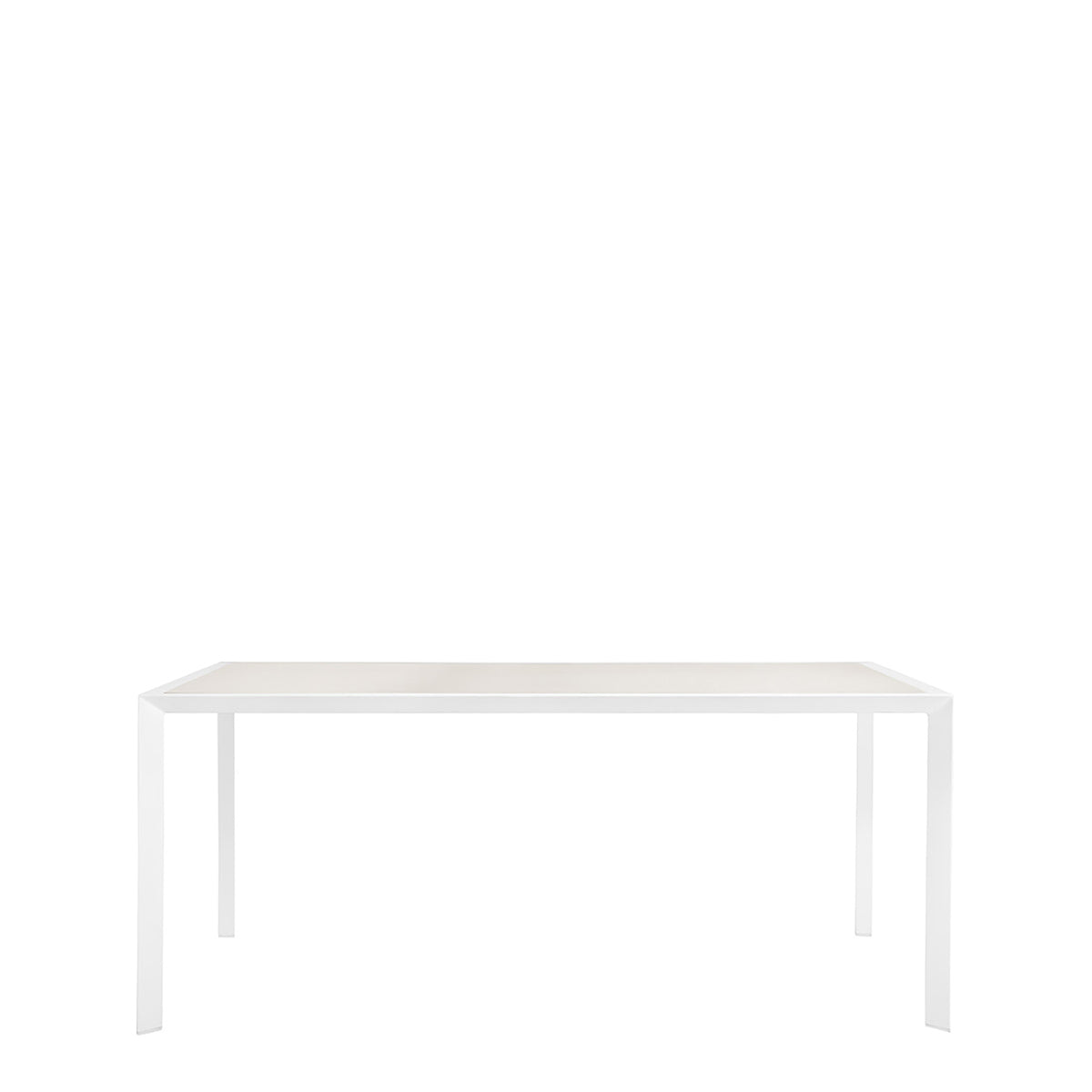Slim white dining table discount