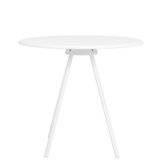 Zebra Dining Table Round - White